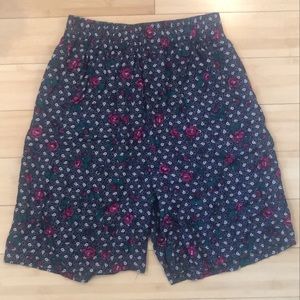 FLORAL HIGH WAISTED SHORTS